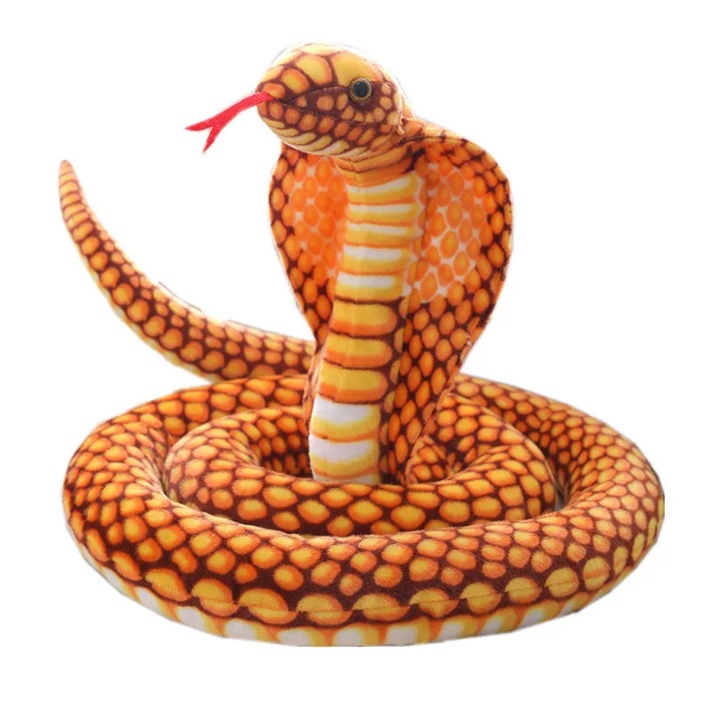 240 см имитация змей плюшевая игрушка гигантская боа Кобра змея мягкие игрушки