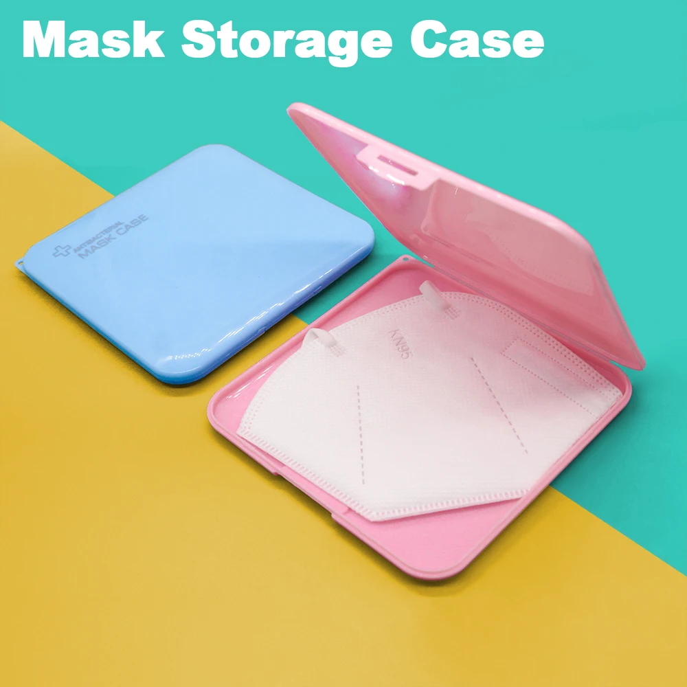 

2020 New Portable Dustproof Moisture-proof Storage Box Mask Case Storage Box Band-aid Bill Temporary Storage Folder