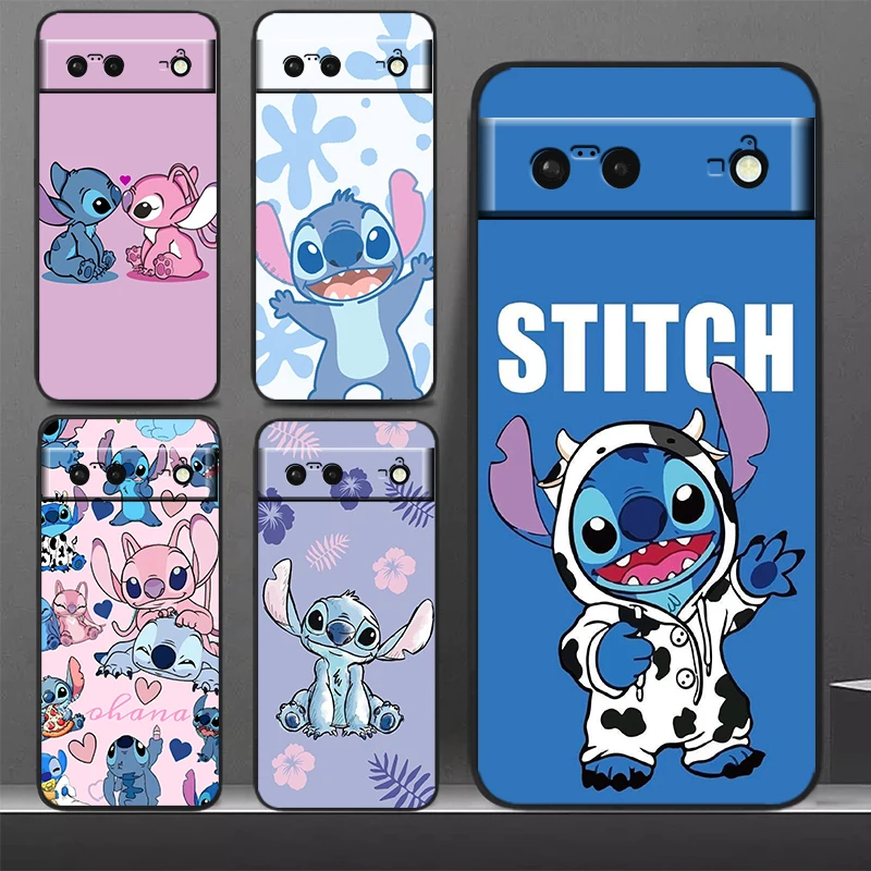 Чехол для телефона с изображением героев Диснея Стича Google Pixel 9 8 7 Pro 6 6A 5A 5 4 4A XL