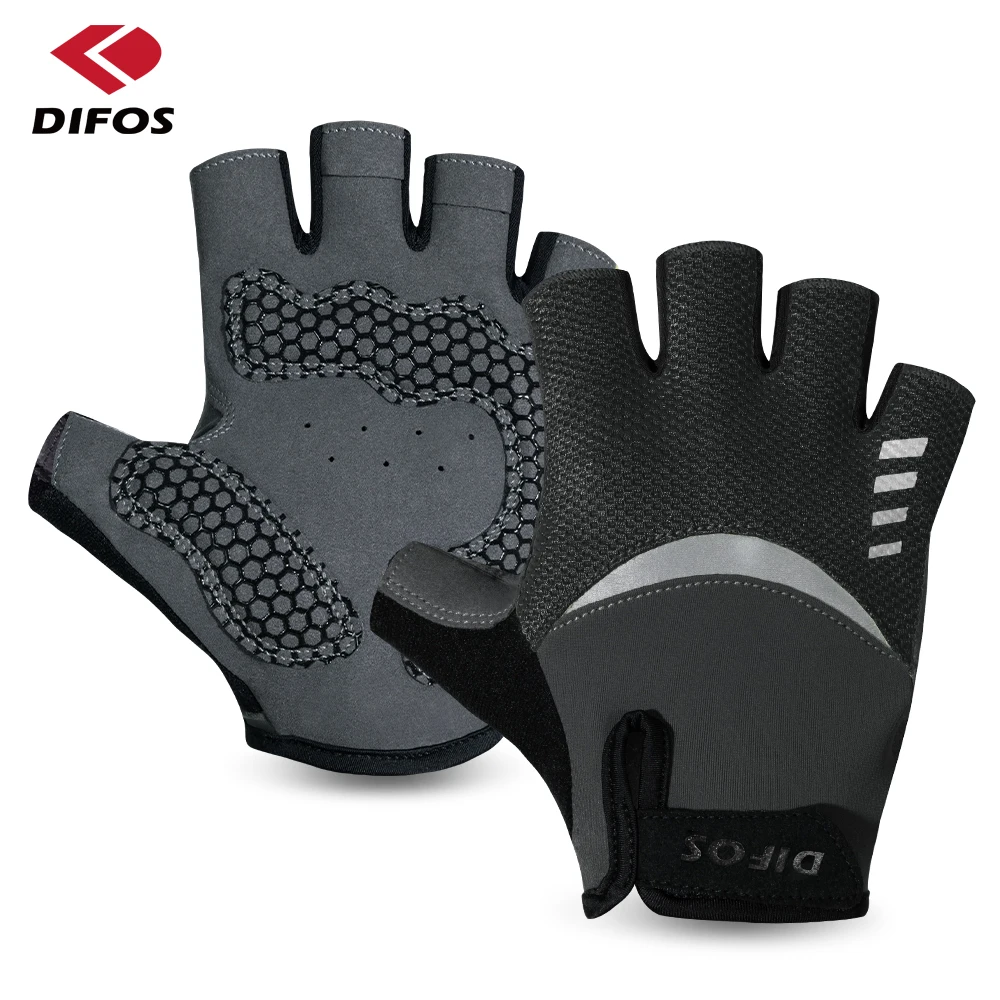 

DIFOS Cycling Gloves Unisex Anti-shock MTB Bike Bicycle Gloves Half Finger Anti-pilling Outdoor Sports Motorcycle Glove Summer