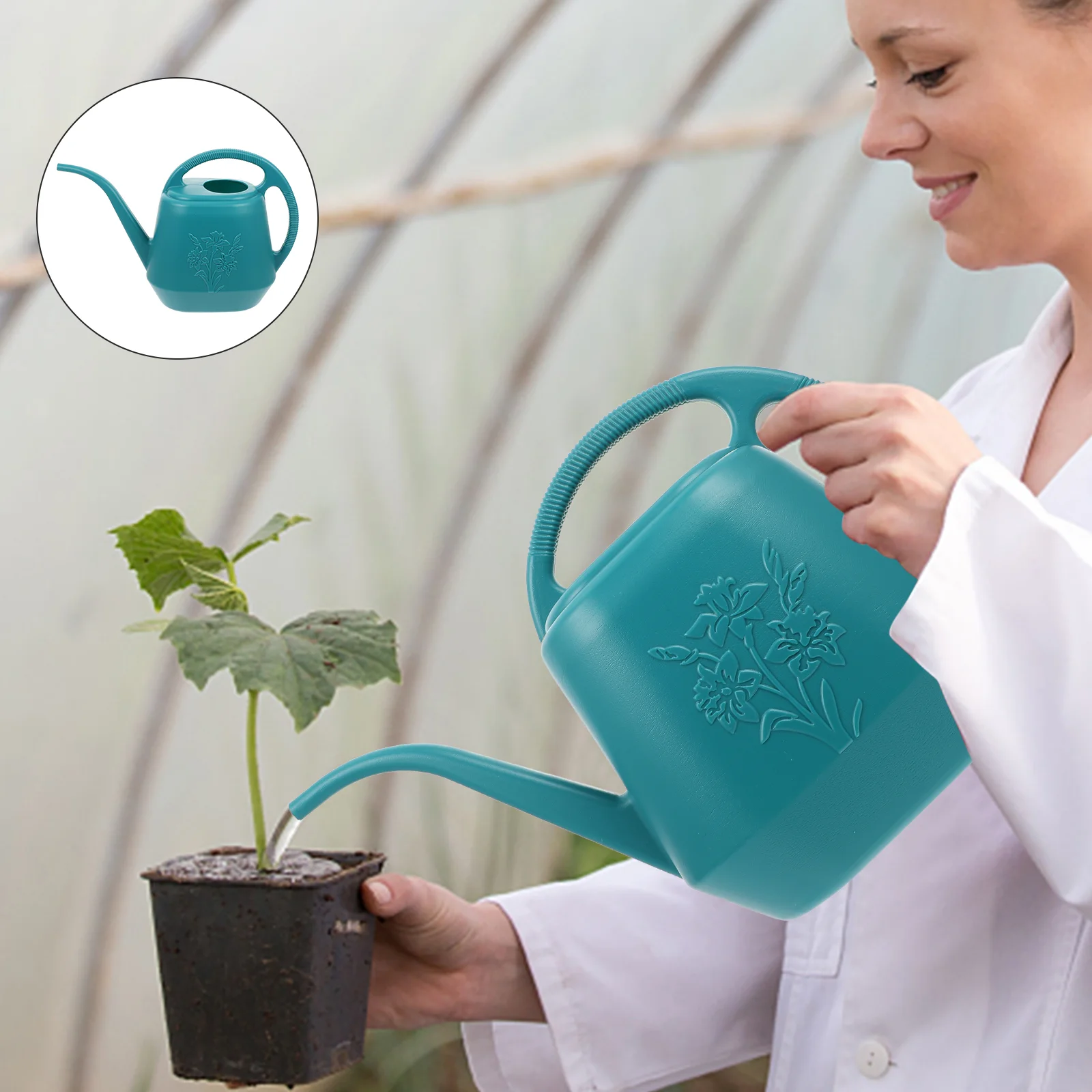 

Long Spout Watering Can Large Indoor Plant Pot Garden Planting Tool Supply Flowers Succulent Plastic Durable Useful