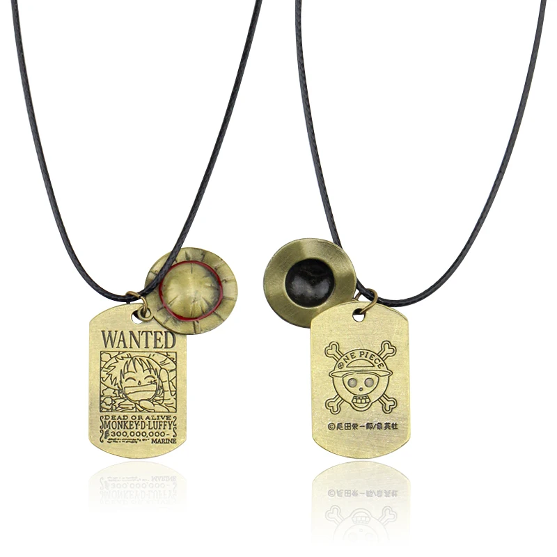 Лидер продаж Аниме ювелирные изделия мультфильм Цельный кулон ожерелья люффи