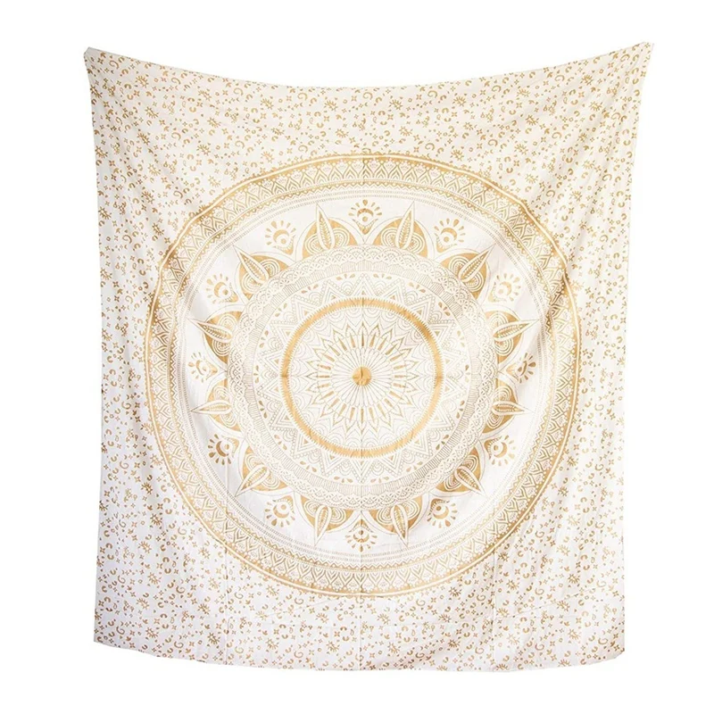 

Tapestry Mandala, Cotton, Multipurpose Sofa Throw And Throw For Sofa / Couch And Bed - Blanket / Plaid / Bedspread