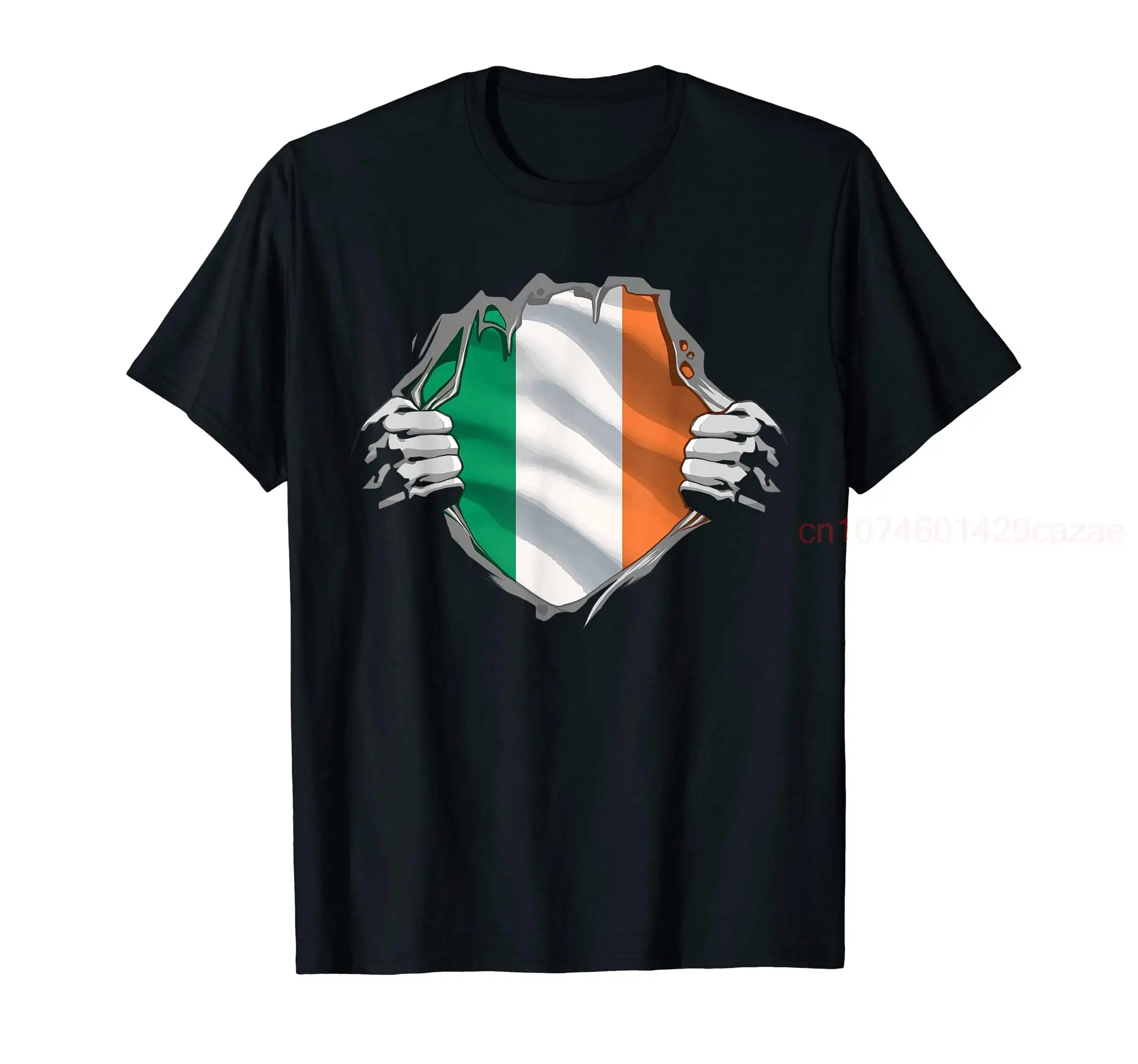 

100% Cotton Super Irish Heritage Proud Ireland Roots Flag T-Shirt MEN WOMEN UNISEX T Shirts Size S-6XL