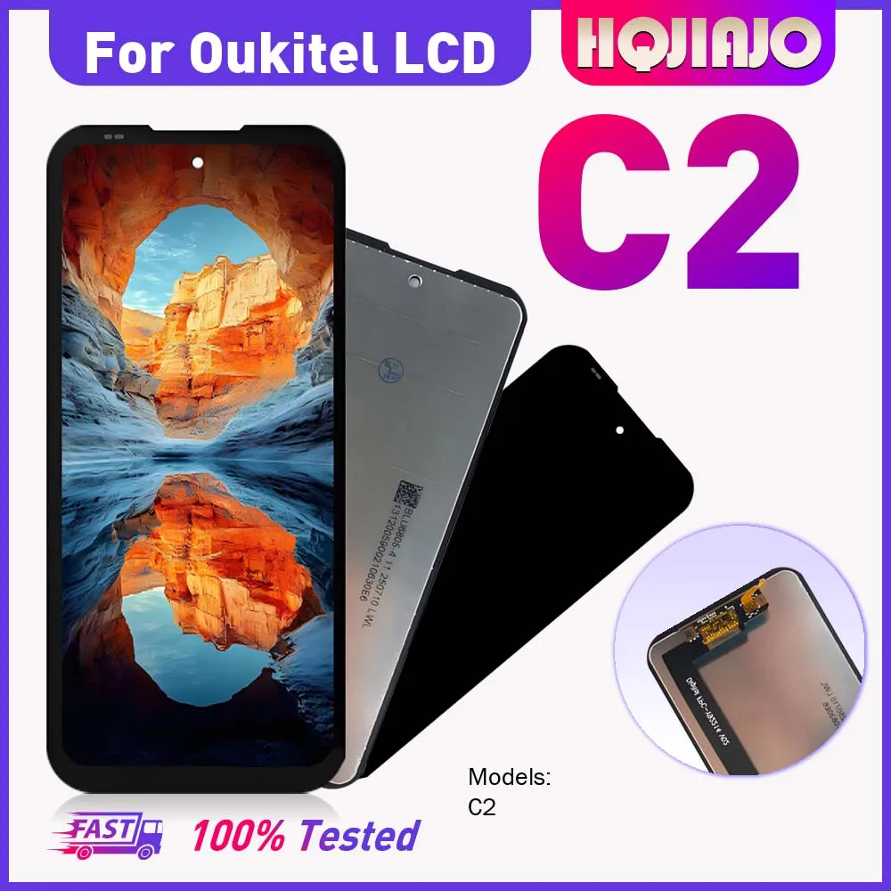Фото 6,52-дюймовый IPS LCD-дисплей для Oukitel C2 c2 без рамки, сенсорный экран, дигитайзер в сборе, замена, ремонт, 100% протестировано №2