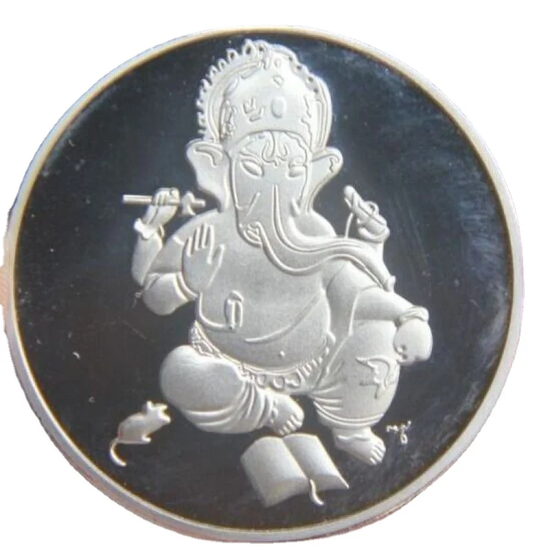 

Памятный медальон в виде головы слона, Бога, копия японского бога богатства, монета 40 мм
