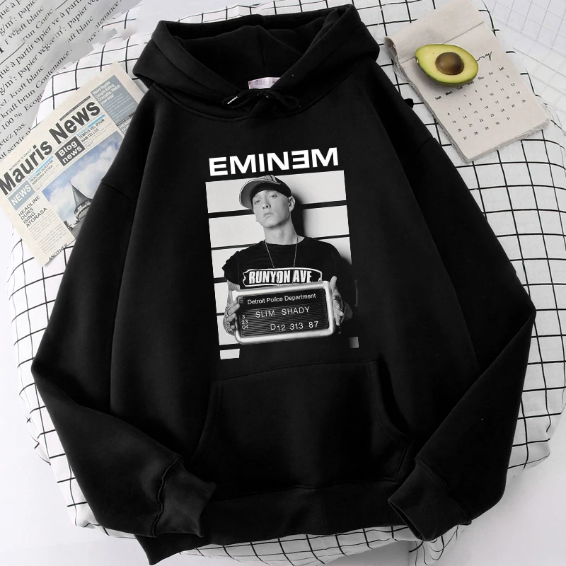 Sudadera con capucha y estampado de rapero Eminem para hombre, abrigo Unisex salvaje, ropa de Hip Hop, chándal Harajuku, otoño