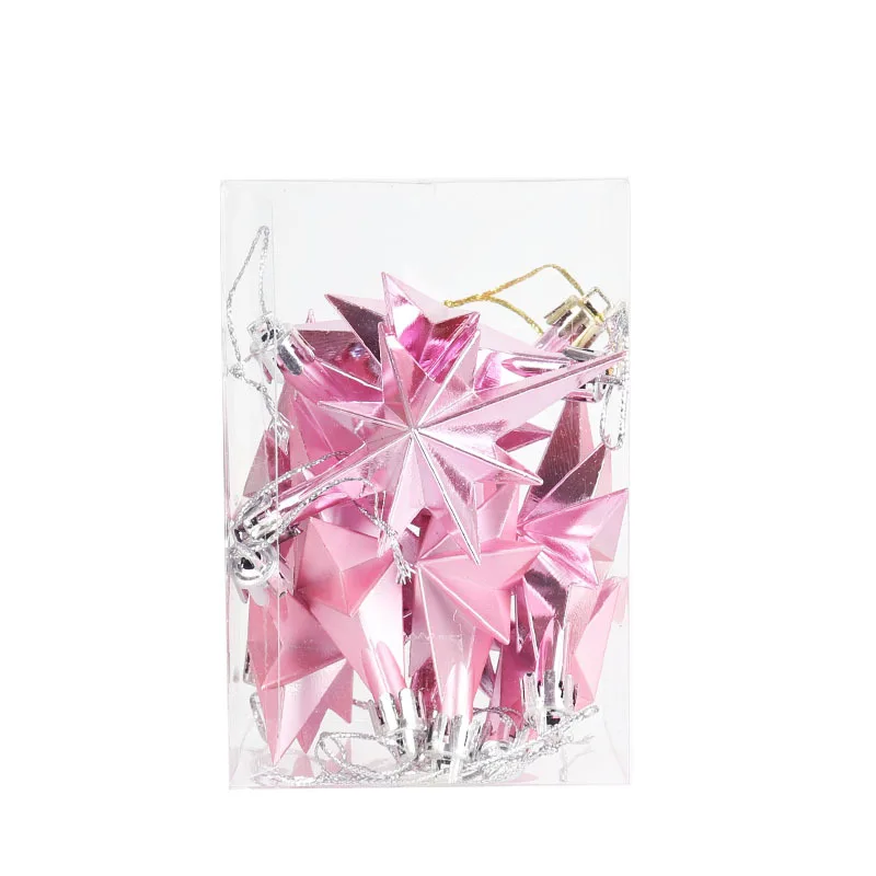 

Рождественские звёзды, пластик, набор из 12 штук