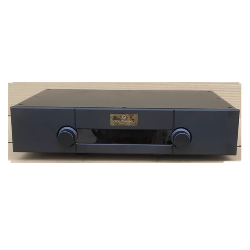 

Full Balance Pre Amplifier Chassis Case All Aluminum Black Anodic Oxidation 436x90x308mm CNC Precision Machining