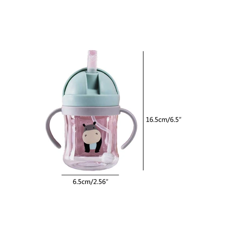 

250ml Baby Feeding Cup with Straw Child Learn Feeding Drinking Bottle Sippy Cup