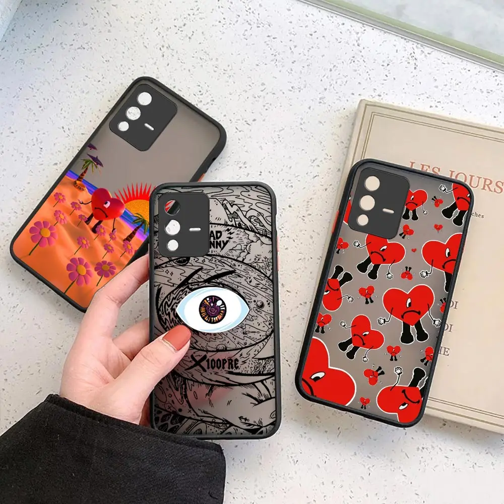 Чехол Yo Perreo Sola Bad Bunny Maluma Matte Clear Coque ЧЕХОЛ ДЛЯ VIVO X70 5G X60 X50 IQOO NEO 5 7 V20 V21 V23 V25 PRO PLUS чехол Cover