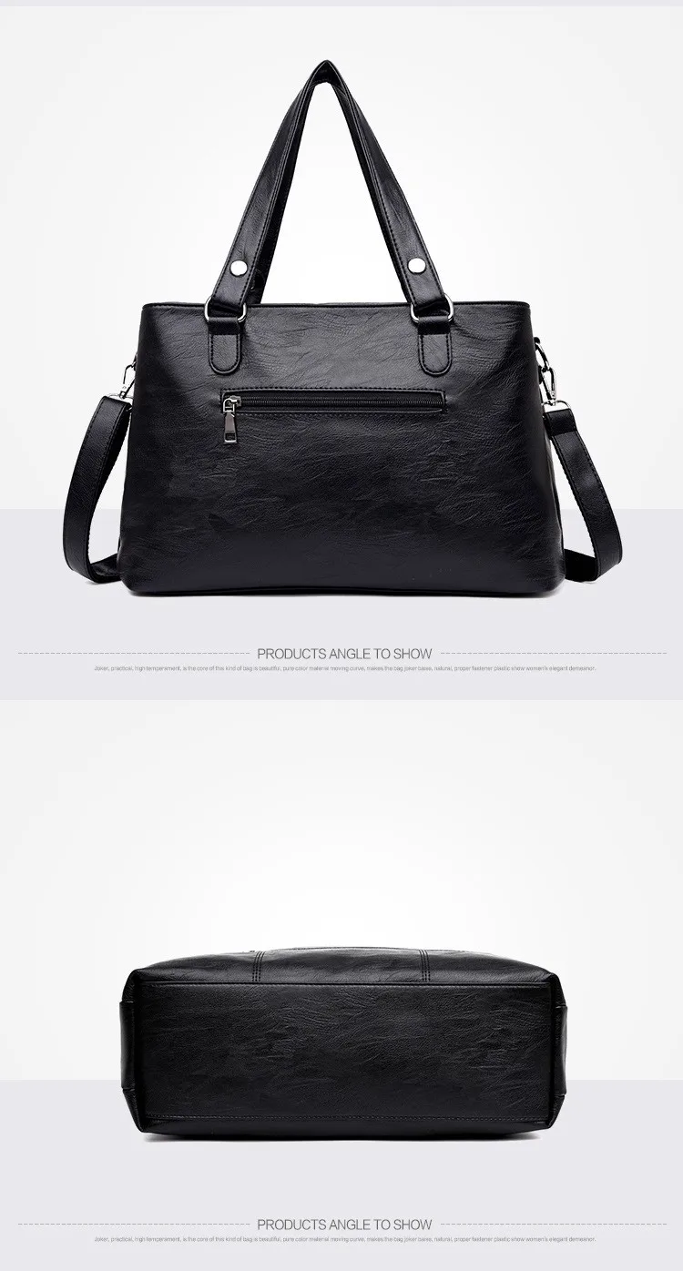 Brand Women Quality PU Handbags Shoulder Bags Plaid Female Messenger Portable Large Capacity Ladies Casual Business Black Red