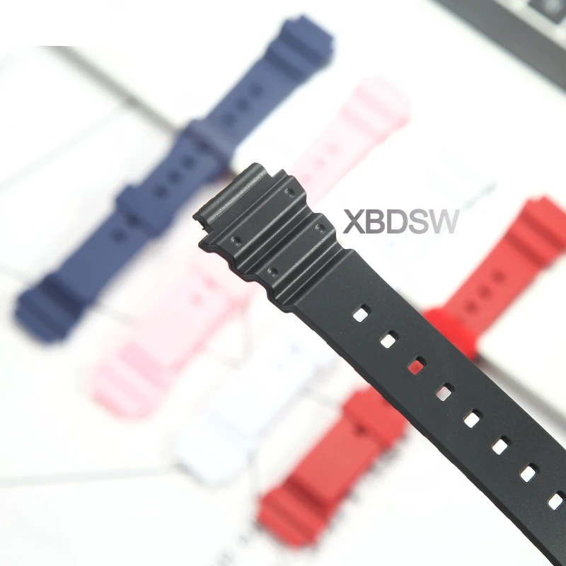 Фото Ремешок для Casio MRW-200H, мужской и женский сменный ремешок для часов из смолы, спортивный водонепроницаемый браслет с пряжкой, аксессуары 18 мм №5