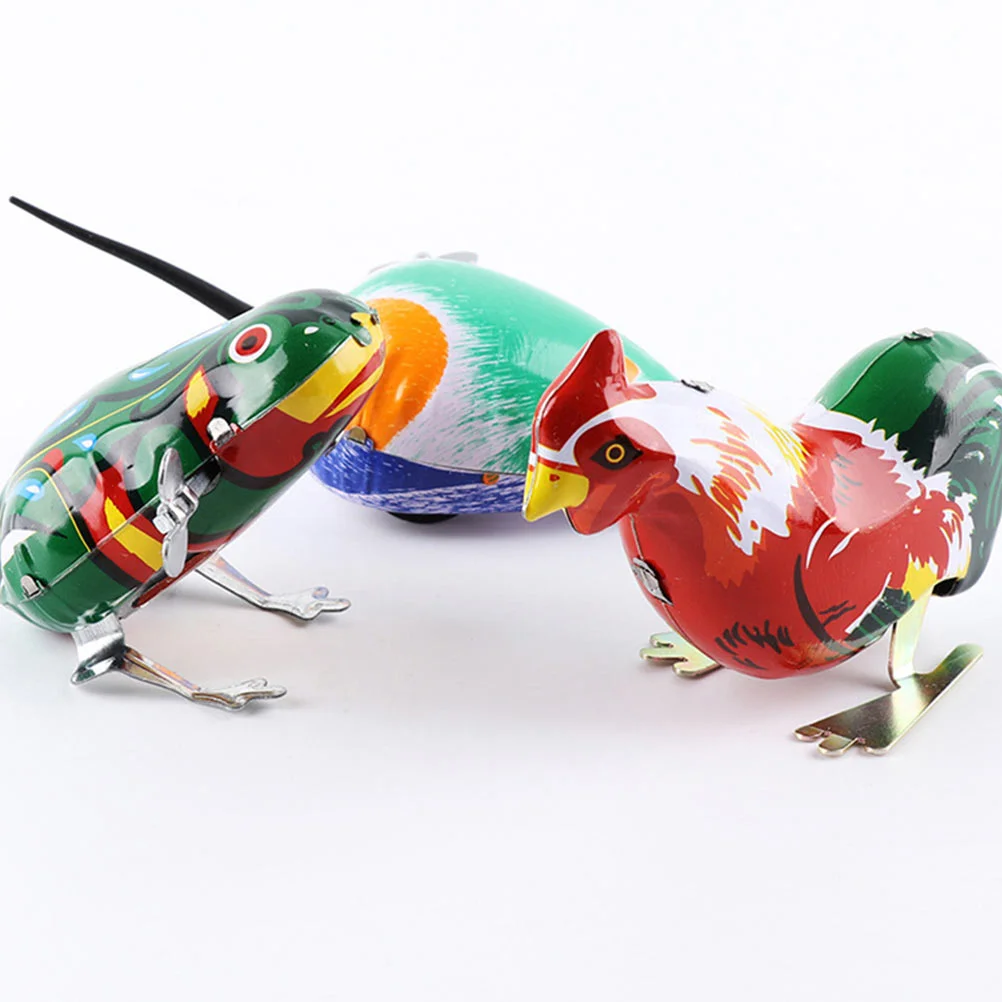 6 шт. заводная игрушка с животными заводные игрушки забавные дети винтажные