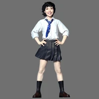 120 resin figure unpainted model kit1 20 resin character model japanese non wf laughing young girl gk white model