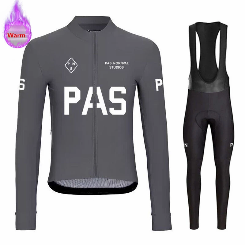 Pns Team зимний термофлисовый комплект велосипедного трикотажа Bicicleta уличная
