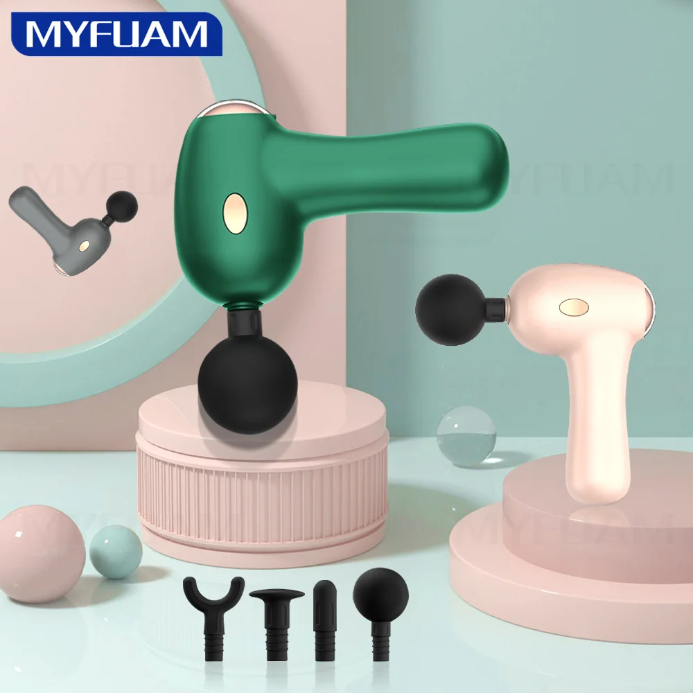 Электрический массажный пистолет для похудения расслабление мышц тела шеи спины