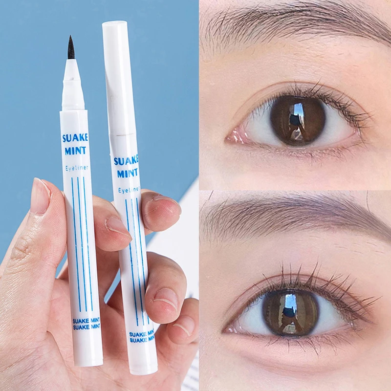 Жидкая подводка для глаз ручка шелкопряда матовые тени долговечная водостойкая