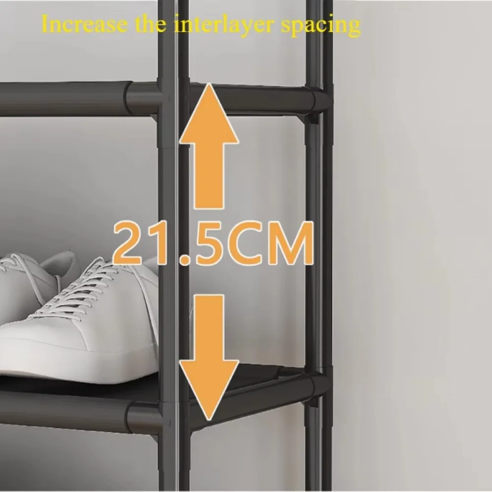 Простая полка для обуви многослойный пылезащитный органайзер экономия места