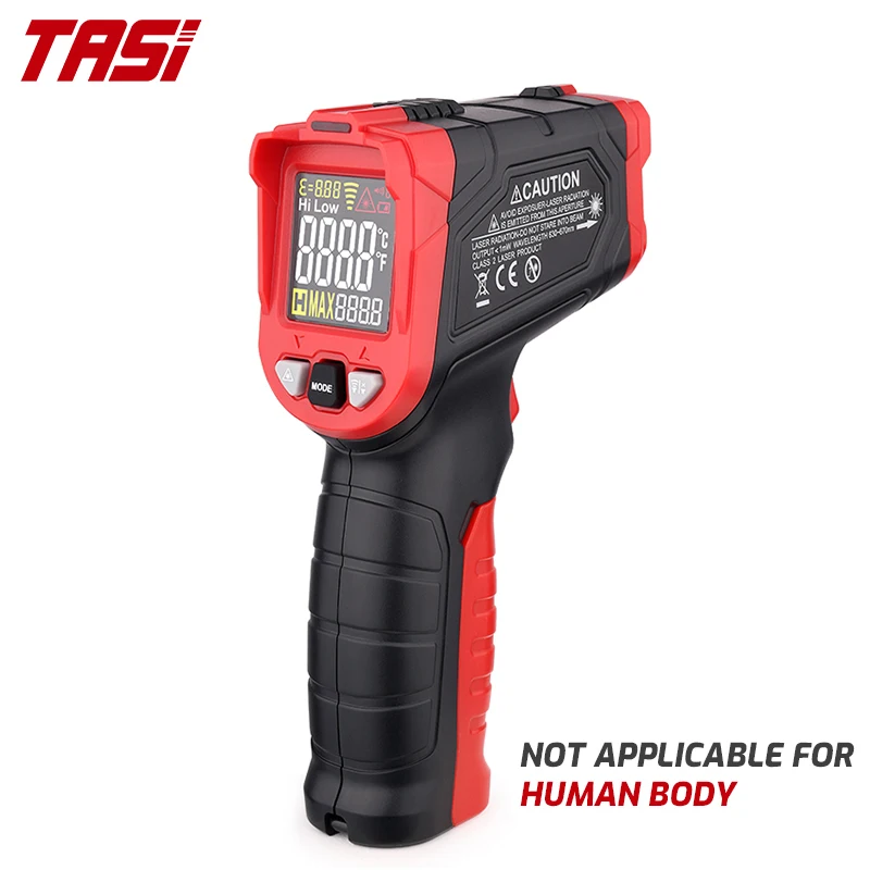 

Цифровой инфракрасный термометр TASI TA601A/B/C, Бесконтактный лазерный измеритель температуры с цветным ЖК светильник дисплеем и сигнализацией