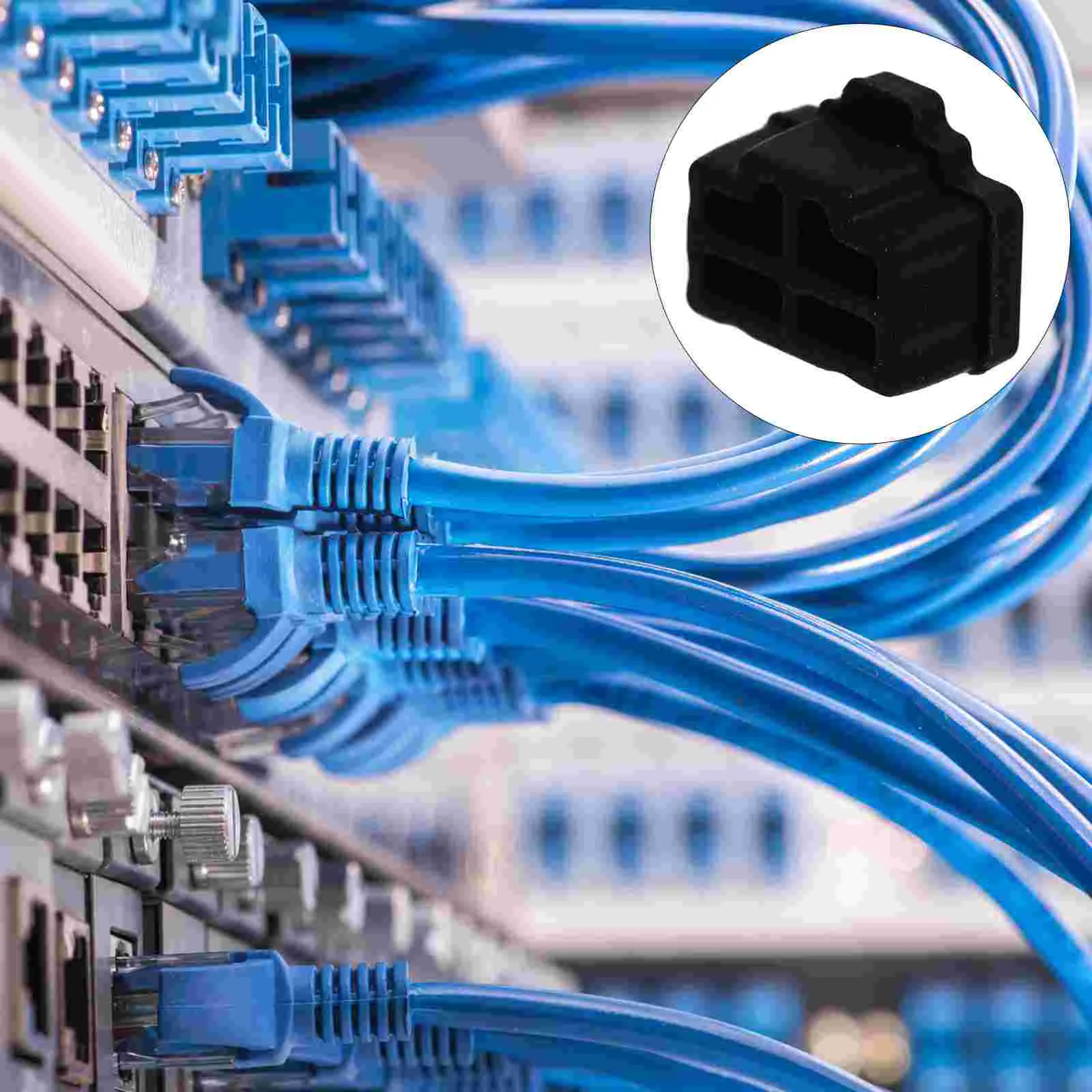 

Port Anti Plug Cap Cover Ethernet Hub Plugs Computer Usb Protector Rj45 Network Silicone Female
