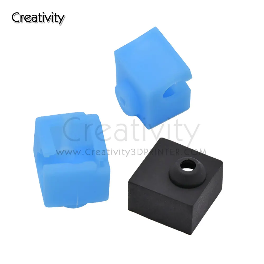 1/5/10PCS 3D Printer Parts Silicone Sock for V6 Volcano V5 J-head Hotend Extruder MK8/CR10/CR10S Heated Block Warm Keeping Cover - купить по