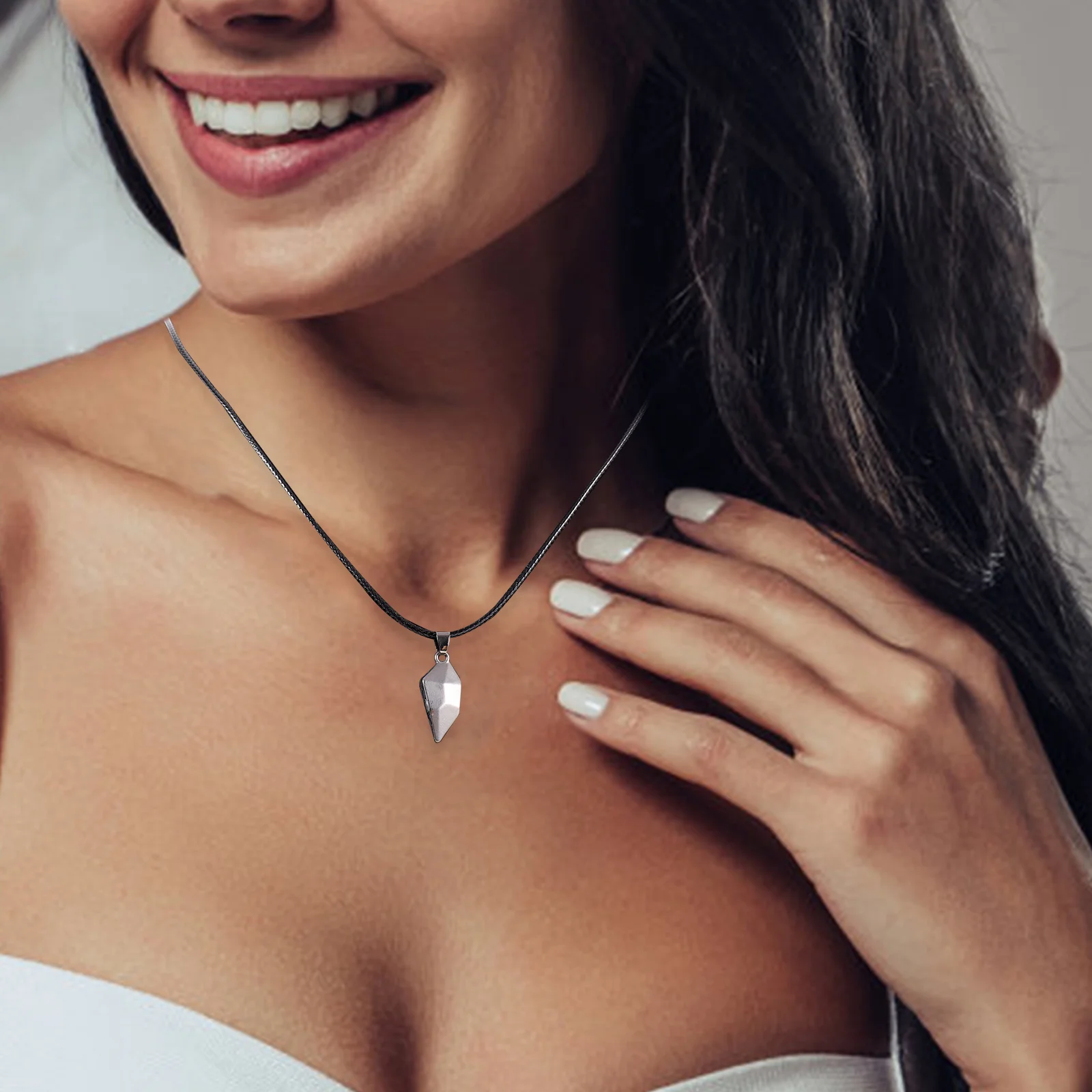 Ожерелье с вышивкой в форме сердца цепочка для влюбленных декоративная него и