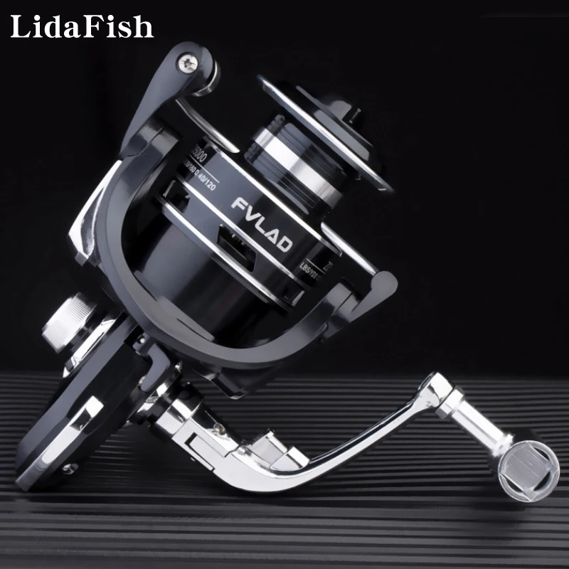 

2023 New 14+1BB High Speed Saltwater Perch Fishing Reel All Metal 5000 Smooth Spinning Wheel Fishing Tools