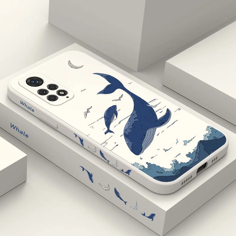 Fantasy Whale Phone Case For Xiaomi Redmi Note 12 12S 11 11S 11T 10 10A 10T 10S 9T 9 8 7 Pro Plus 10C 9A 9C 9T 4G 5G Cover