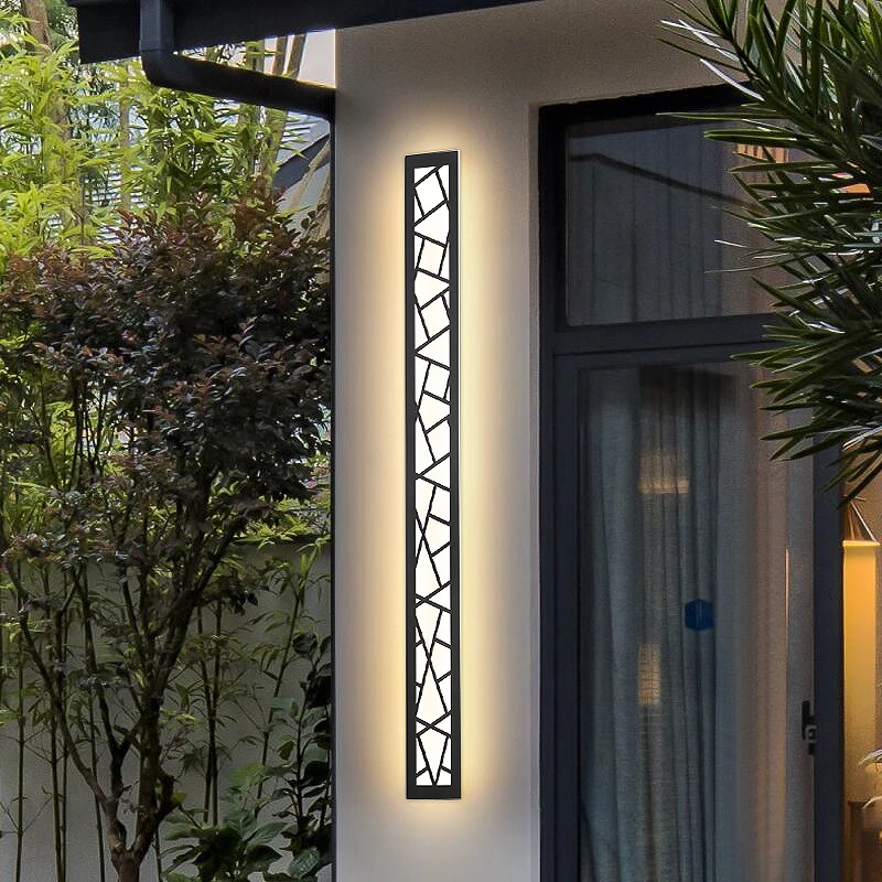 Mur LED lumière étanche IP65 longue lampe extérieure jardin Villa porche Patio terrasse Garage antirouille luminaire 110V 220V