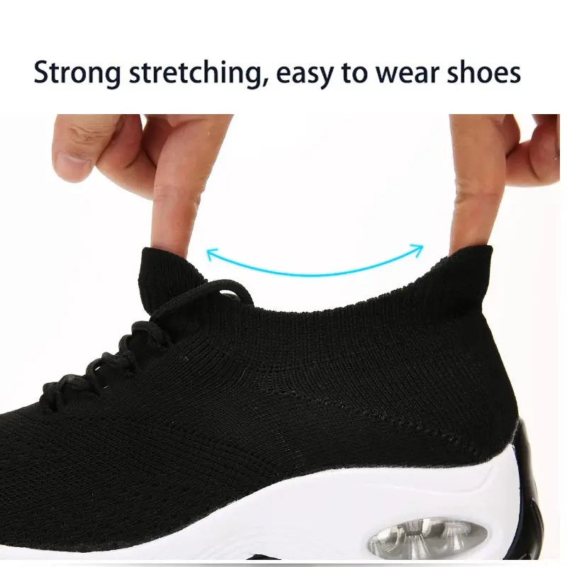 

Летние женские кроссовки, брендовые летние кроссовки для девочек, спортивные кроссовки для спортзала, Вязаная подошва для фитнеса, Прямая п...