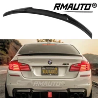 rmauto carbon fiber m4 style car rear trunk spoiler wing for bmw f10 f11 f18 m5 2011 2017 rear wing spoiler lip body styling kit