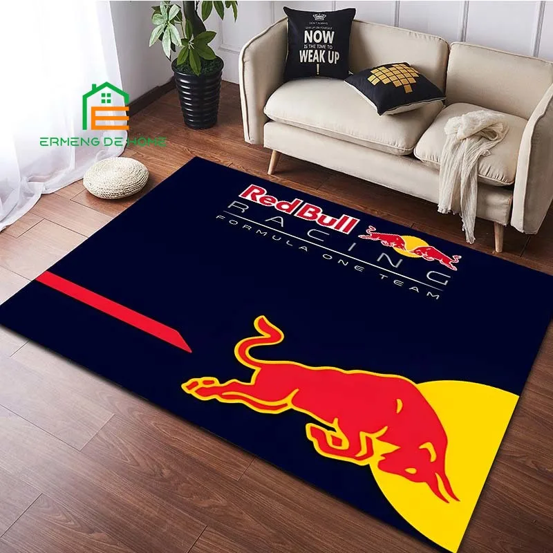 

3D Printing Rug for Bedroom Living Room Red-bull Carpets for Kitchen Floor Mats Home Decor Non-Slip Floor Pad Rug 14 Sizes