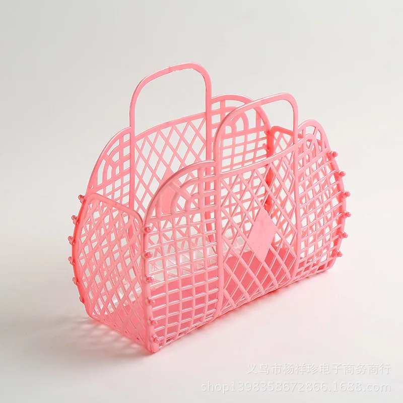 Портативная пластиковая корзина для ванны Большая вместительная пляжная сумка