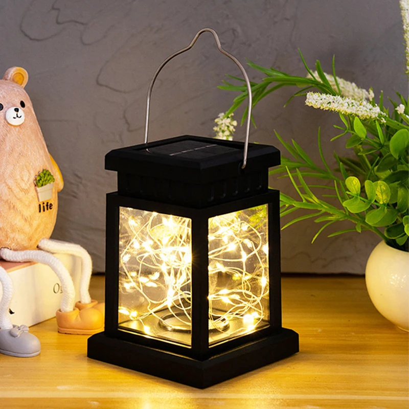 

Solar LED Small Palace Lamp Outdoor Garden Waterproof Lighting Portable Small Hanging Lamp Star Candle Atmosphere Lighting