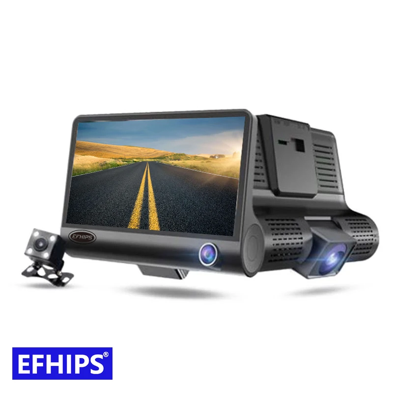 

EFHIPS Mirror Recorder Full HD 1080P Mirror Car Dash Cam Dual Lens Video Recorder Driving Black Box Car DVR Dash Camera Cycle
