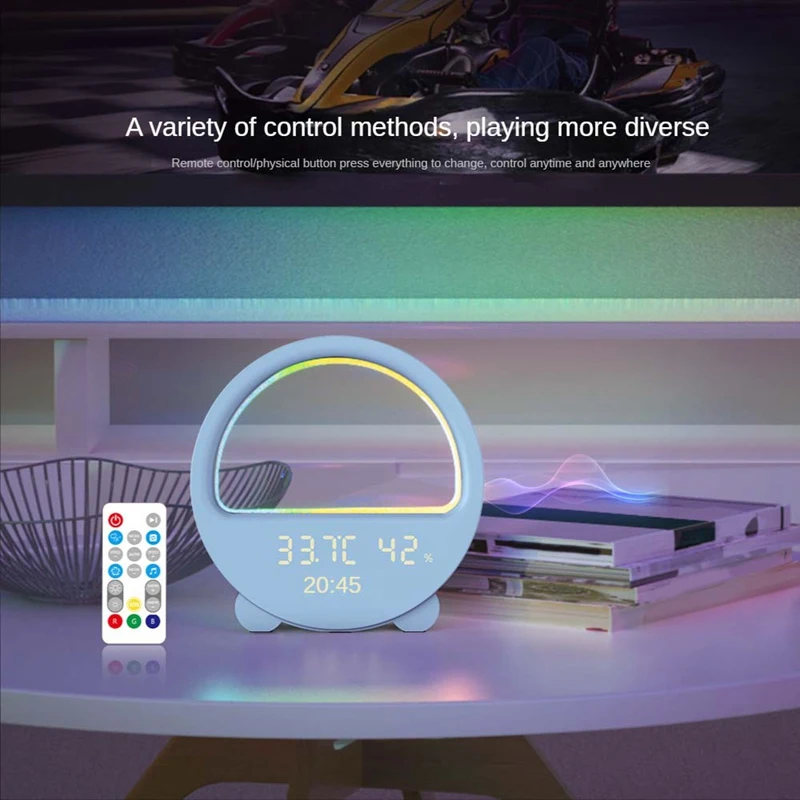 Интеллектуальный дисплей температуры и влажности управляемый звуком ночник для