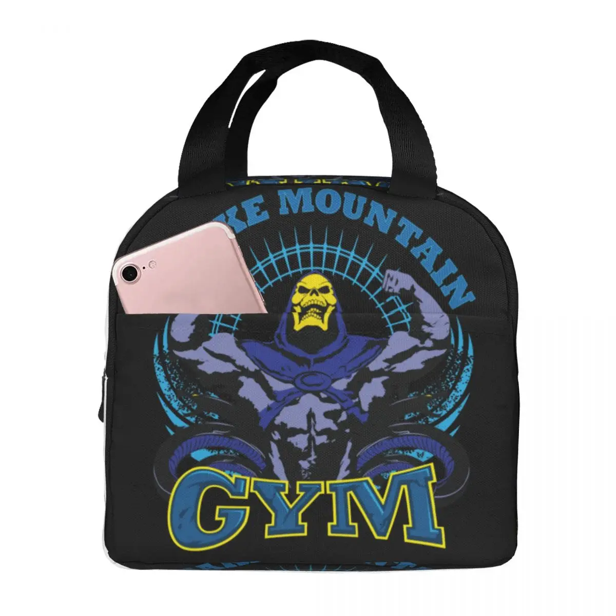 Lunch Bags for Women Kids Snake Gym Workout Bodybuilding Fitness Insulated Cooler Portable Picnic He-Man Lunch Box Handbags