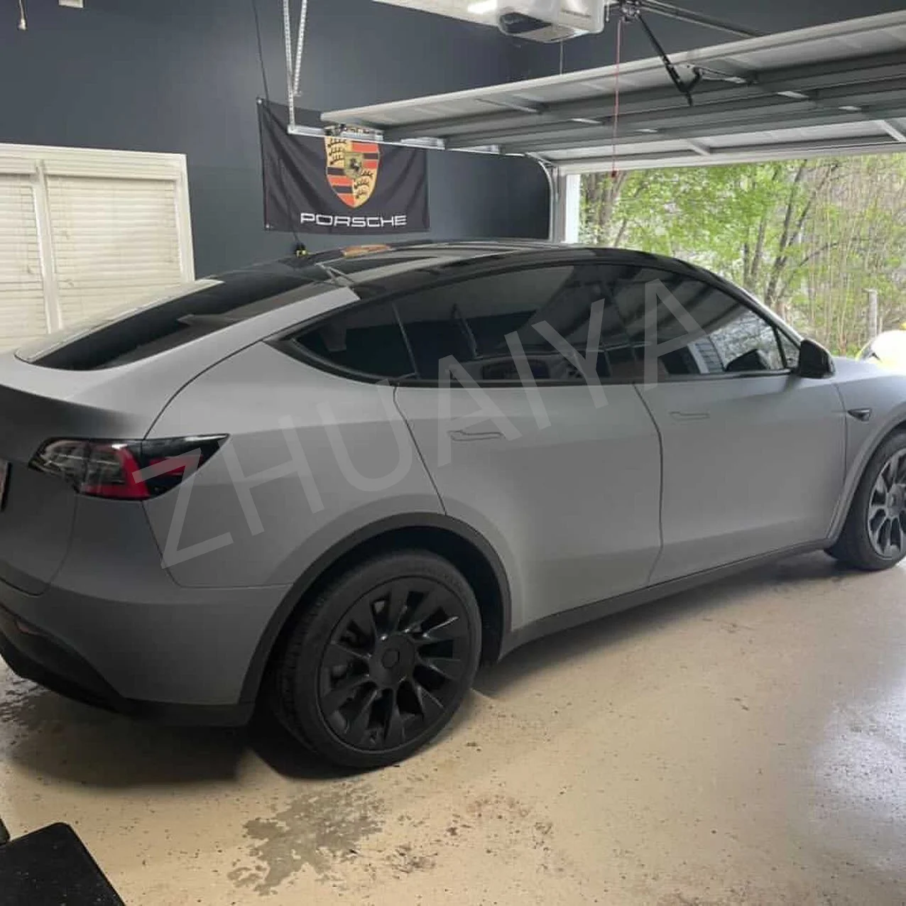 ZHUAIYA матовая Ночная серая виниловая оберточная пленка яркая 152*18 м рулон гарантия