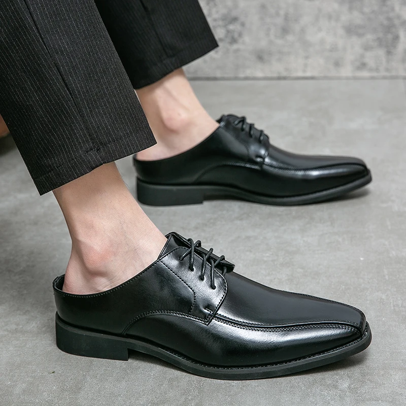 

Туфли мужские классические, кожа, дышащие, полу-мокасины, итальянские дизайнерские Мокасины, слипоны, оксфорды, фотообувь 38-46