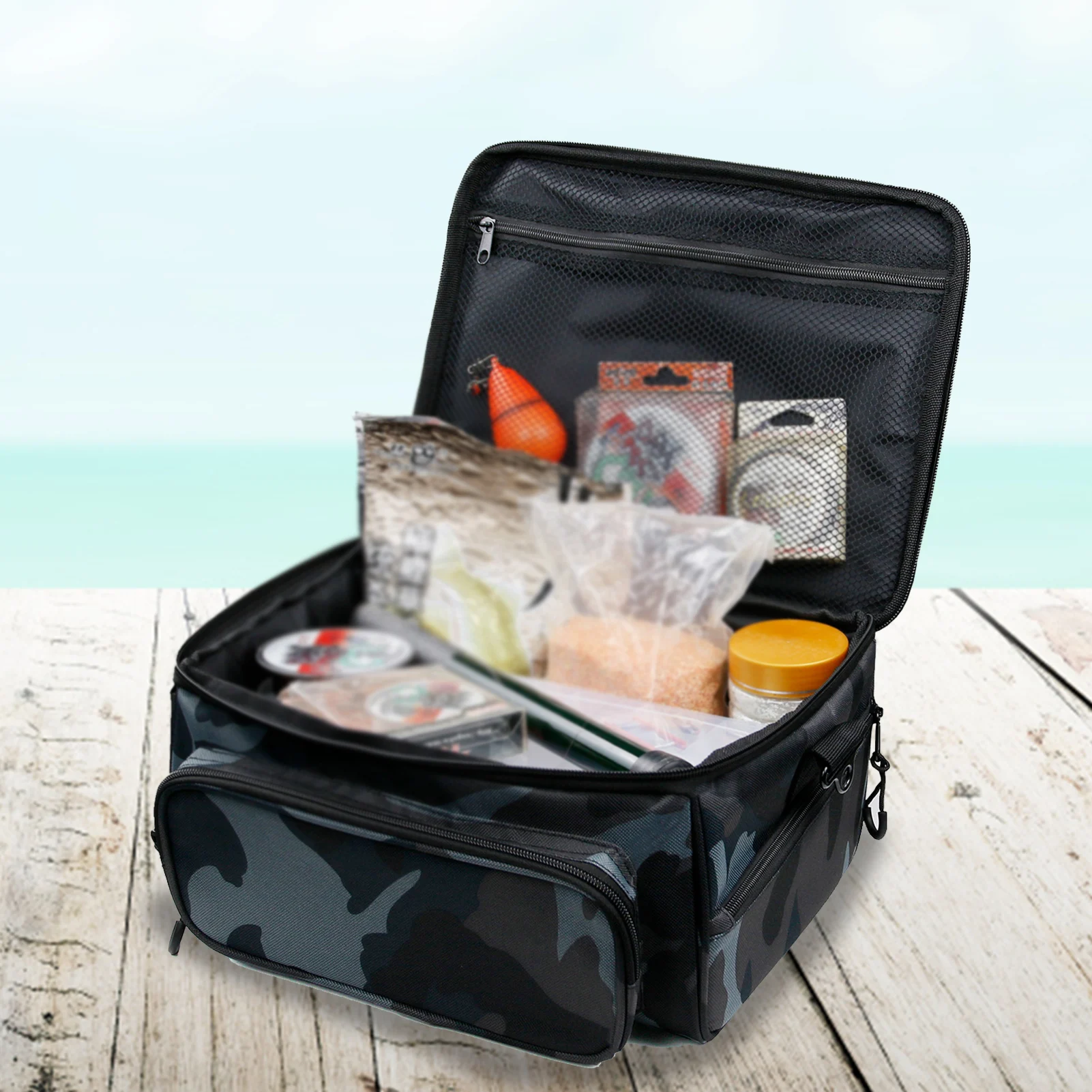 

Сумка для рыболовных снастей, сумка для рыболовных снастей, сумка на одно плечо для улицы, инженерная сумка для хранения лопаток, инструмент...