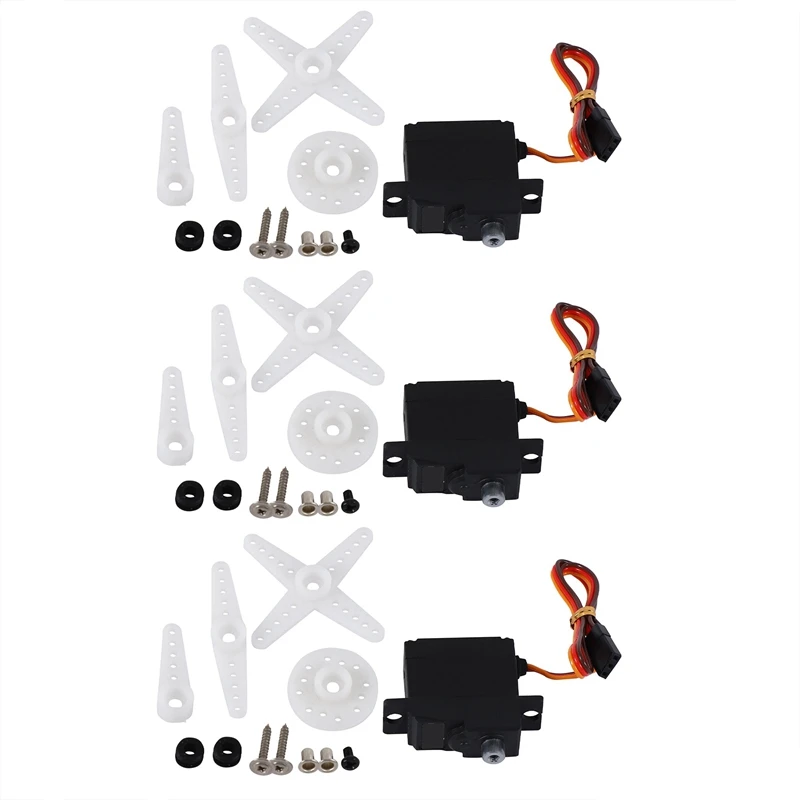 

RISE-3X Upgrade Digital Servo Metal Steering Gear Pdi-1181Mg 17G 3.5Kg For Wpl Rc Car B1/24 C14/24 Helicopter Boat Airplane