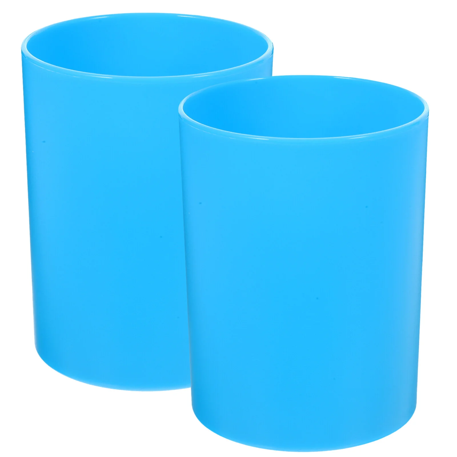 

2Pcs Tabletop Stationery Organizer Decorative Pen Storage Bucket Multi-use Pen Storage Holder Pen Bucket