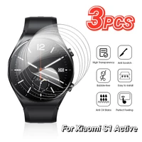 3pcs soft hydrogel film for xiaomi s1 active smartwatch clear screen protectors for xiaomi mi watch s1 active not glass