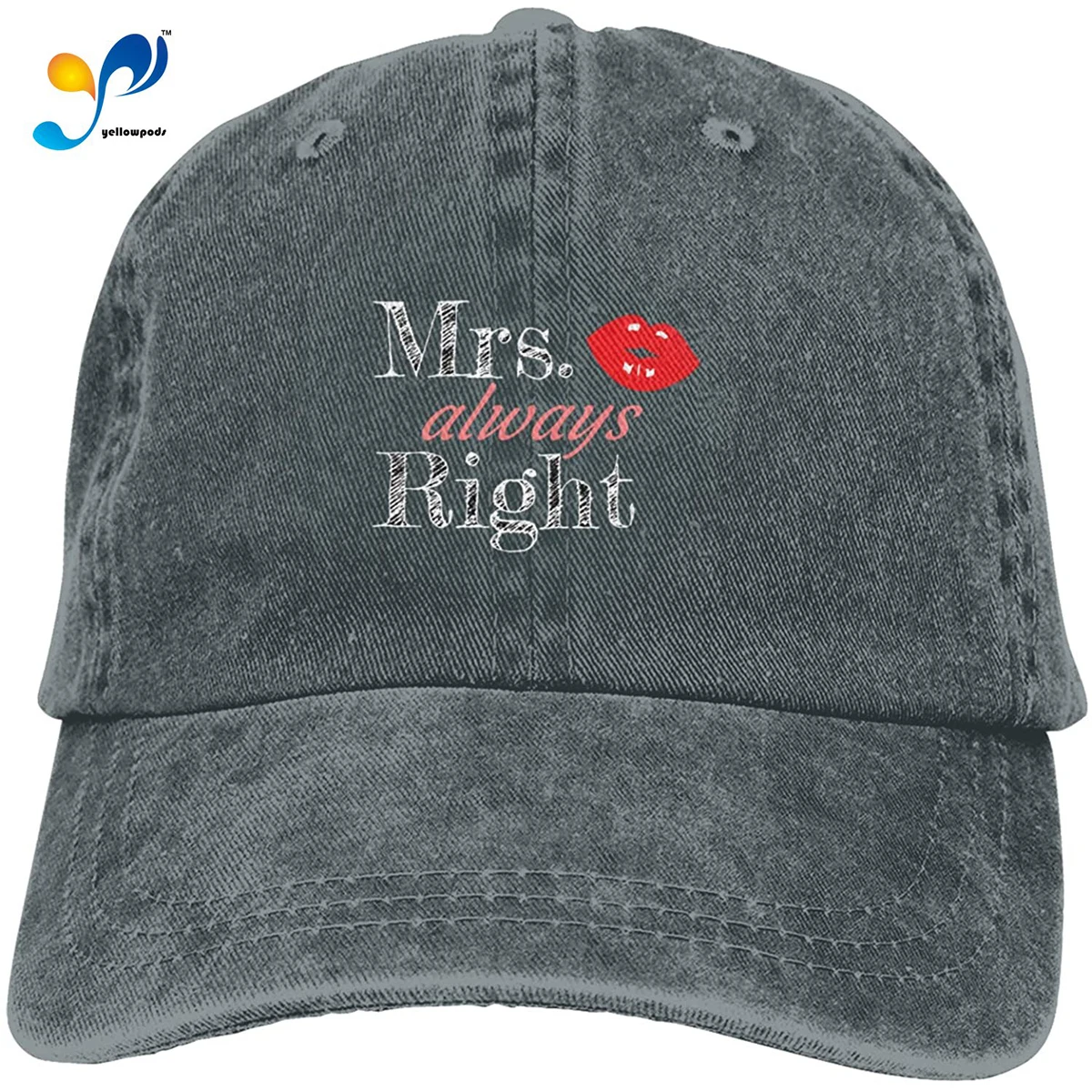 

Matching Couples Always Right 2 Baseball Caps Cotton Dad Hat Adjustable Sandwich Hat,Deep Heather