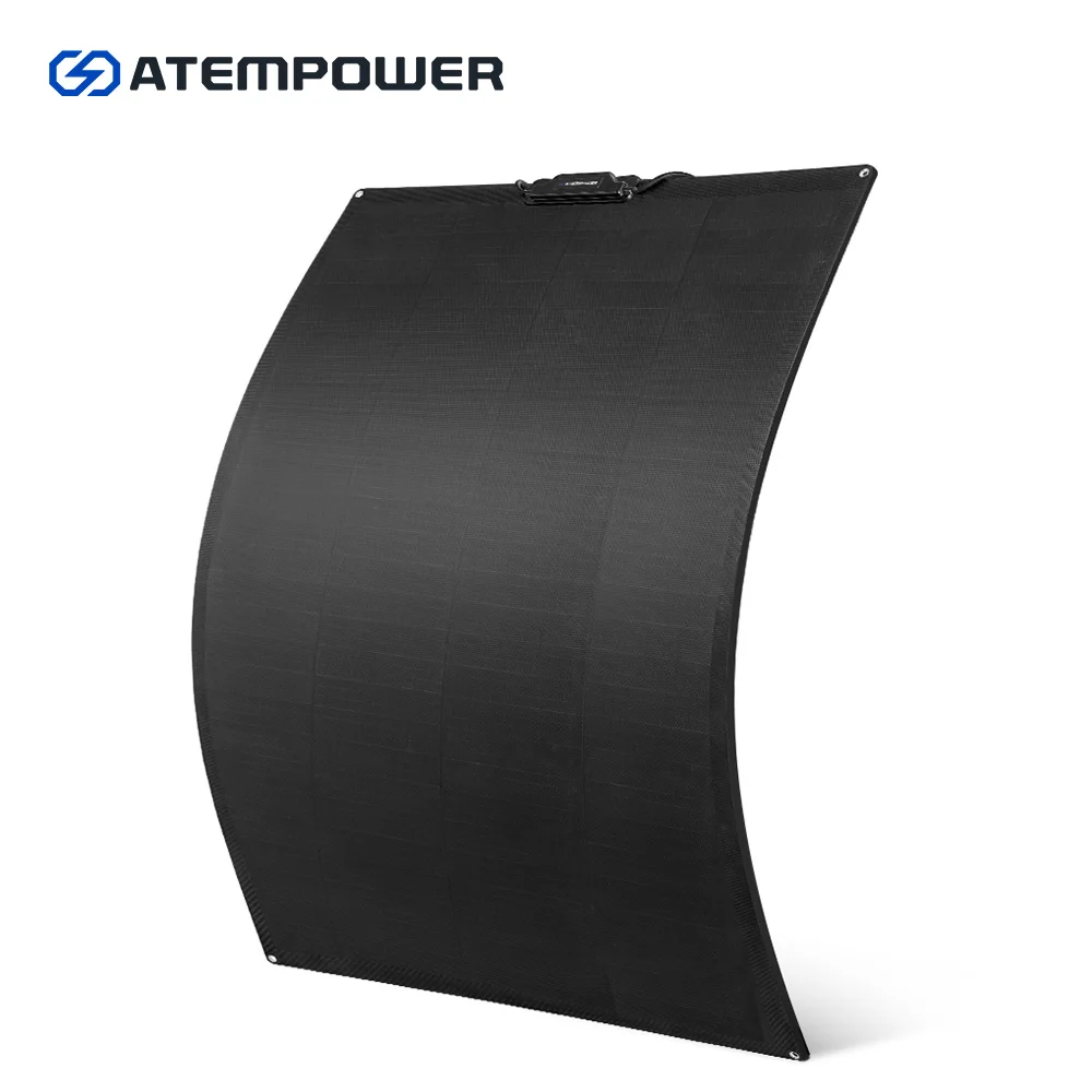 

Уличная тонкая легкая пленка ATEM POWER ETFE 12 В 200 Вт Гибкая солнечная панель Shingled