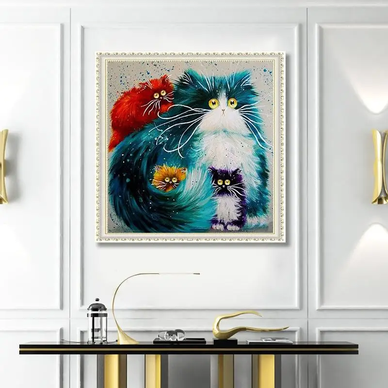 DIY новый 5D Алмазный рисунок персидский кот спальня гостиная вышивка крестиком