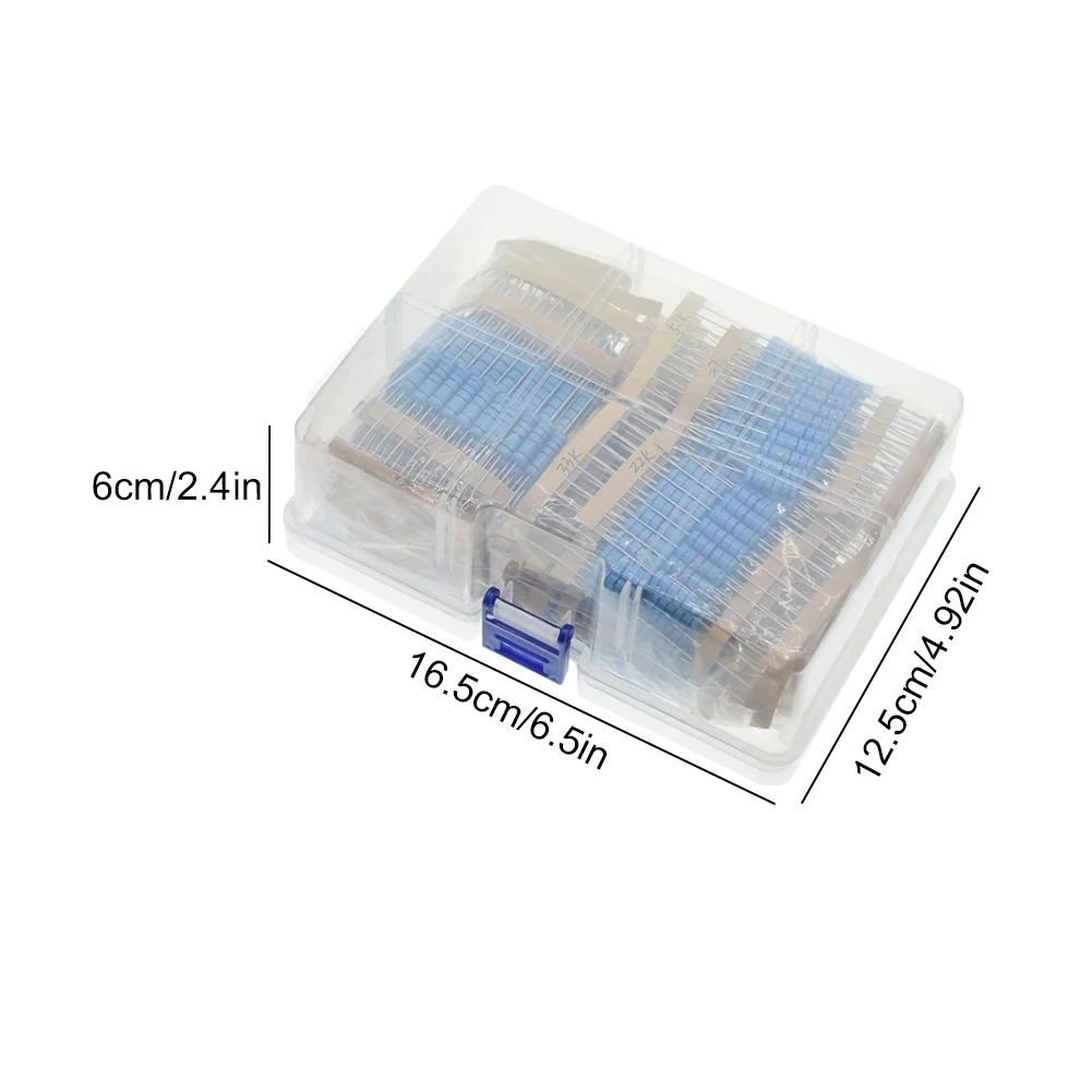 1300 шт. комплект металлопленочных резисторов 1R-3M набор сопротивления Ом в