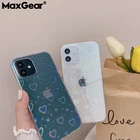 Прозрачный силиконовый чехол с градиентным лазером для iPhone 13 12 Mini 11 Pro Max X XR XS SE 2020 8 7 Plus