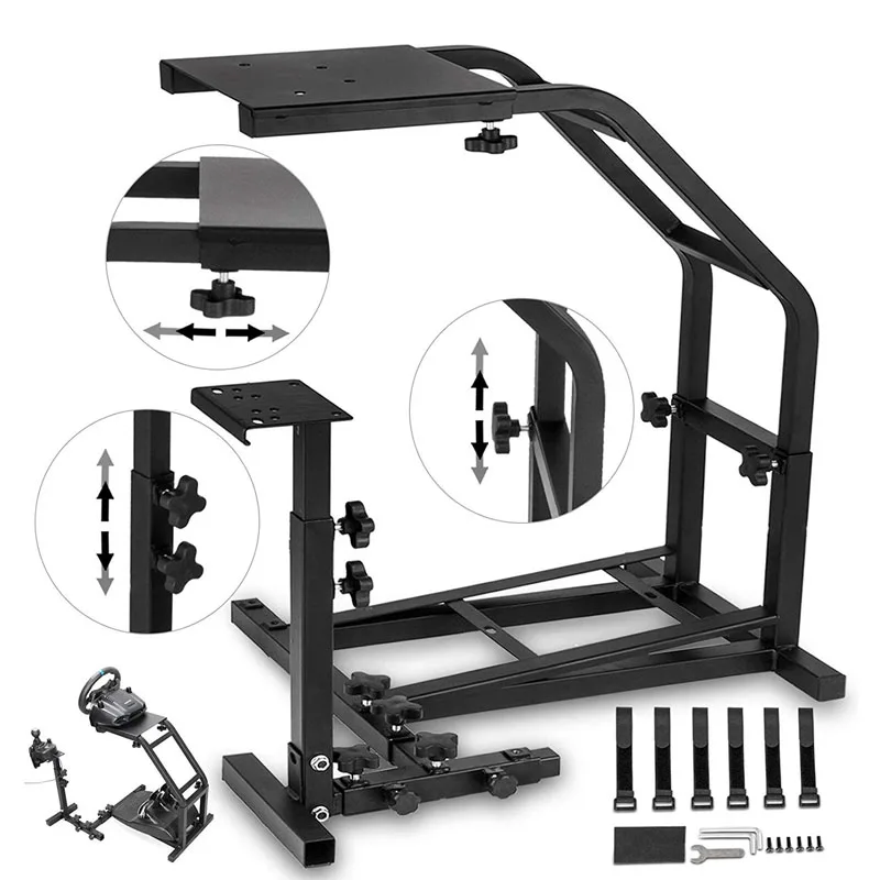 

Racing Simulator Cockpit Mount PS4 T300RS Racing Simulator Steering Wheel Stand Support for Logitech G25 G27 G29 and G920